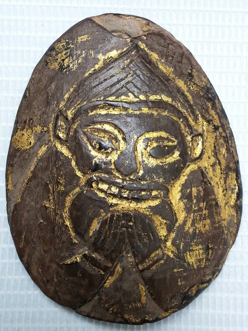 กะลาราหูครูบานันตา วัดทุ่งม่านใต้ (คู่เล็ก กะลาเผือก)