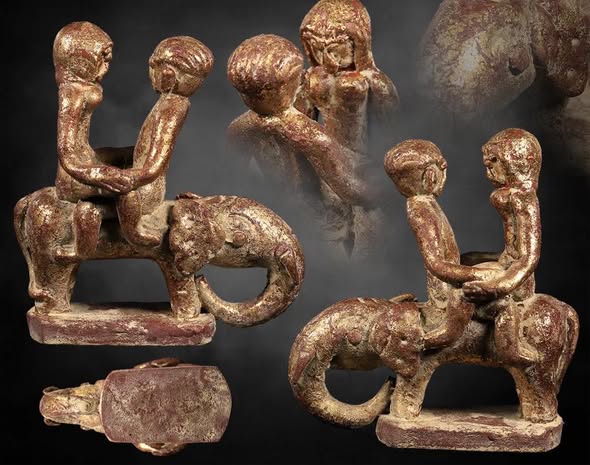 อุติ่งไทใหญ่เนื้อผงลงชาดปิดทอง