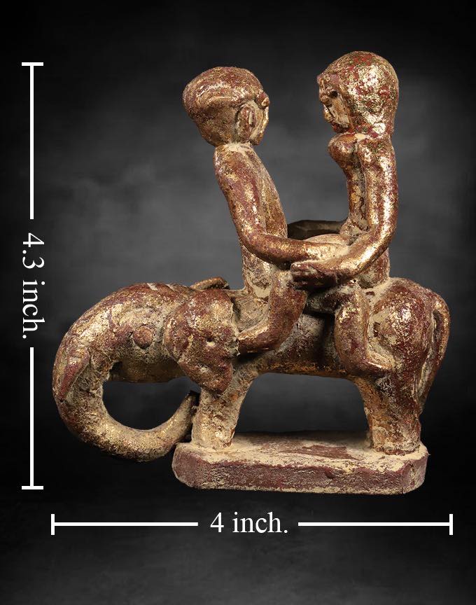 อุติ่งไทใหญ่เนื้อผงลงชาดปิดทอง