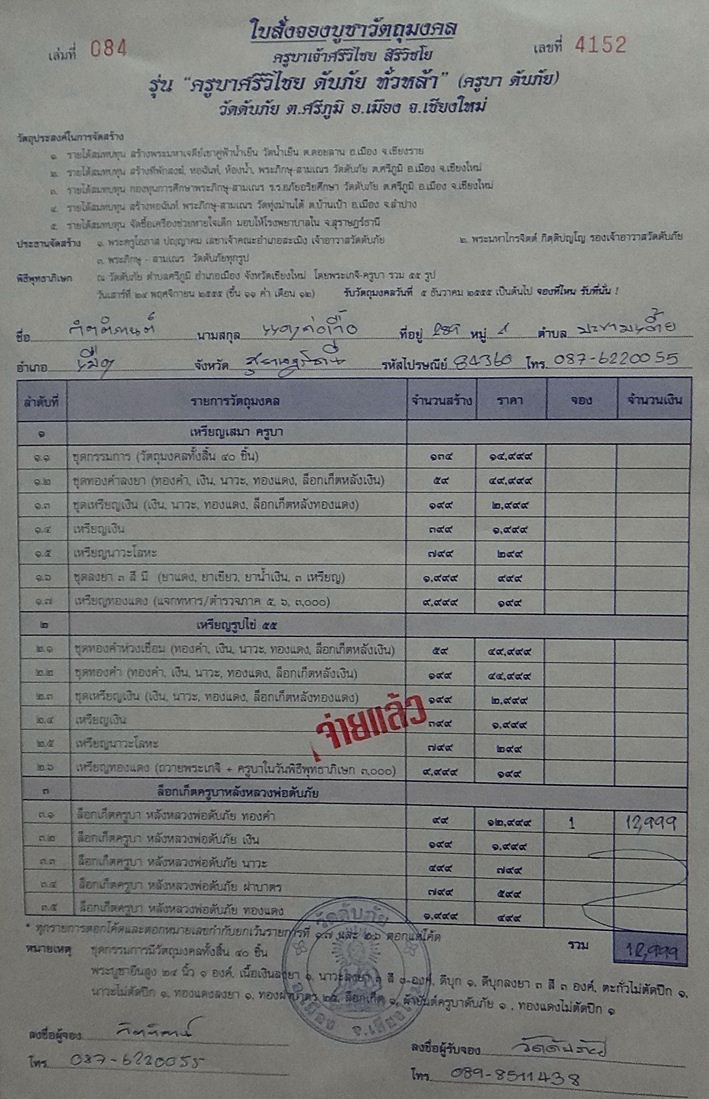 ล็อกเก็ต ครูบาดับภัย หลังทองคำ (2)