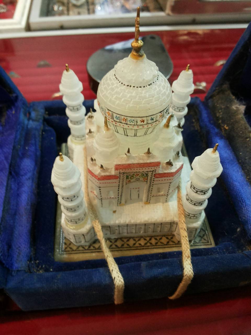 ทัชมาฮาลหินอ่อนจำลองงานละเอียดเก่าเก็บสวยครับ