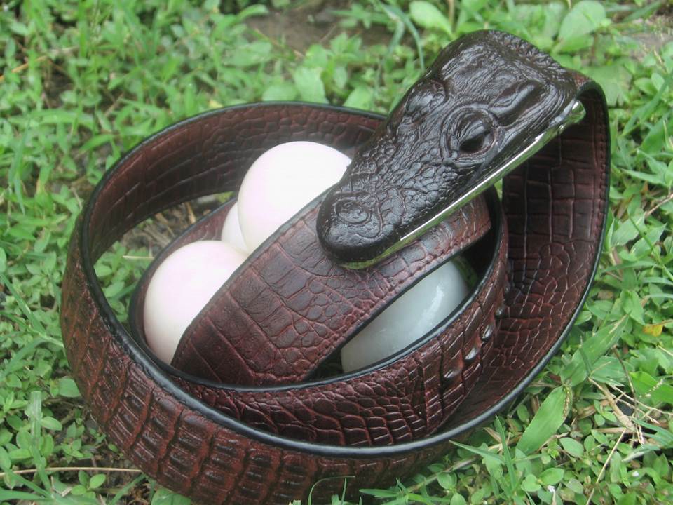 เข็มขัด...หนังวัวอัด ( เมืองชาละวัน จ.พิจิตร)