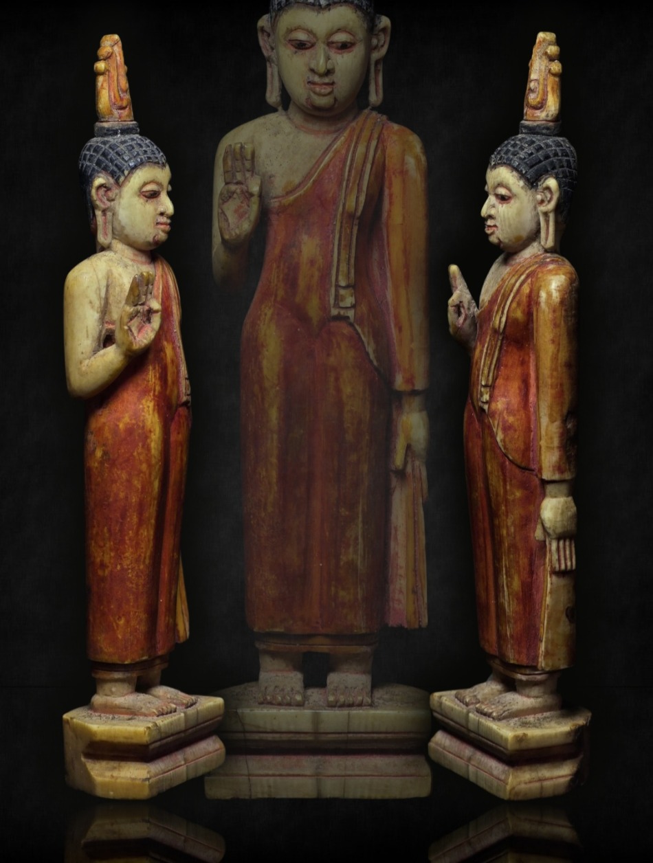 พระพุทธรูปงาแกะ ศิลปะลังกา(ใน)