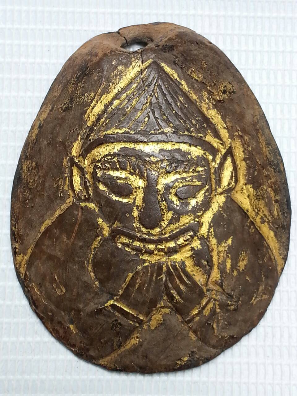 กะลาราหูครูบานันตา วัดทุ่งม่านใต้ (คู่เล็ก กะลาเผือก)