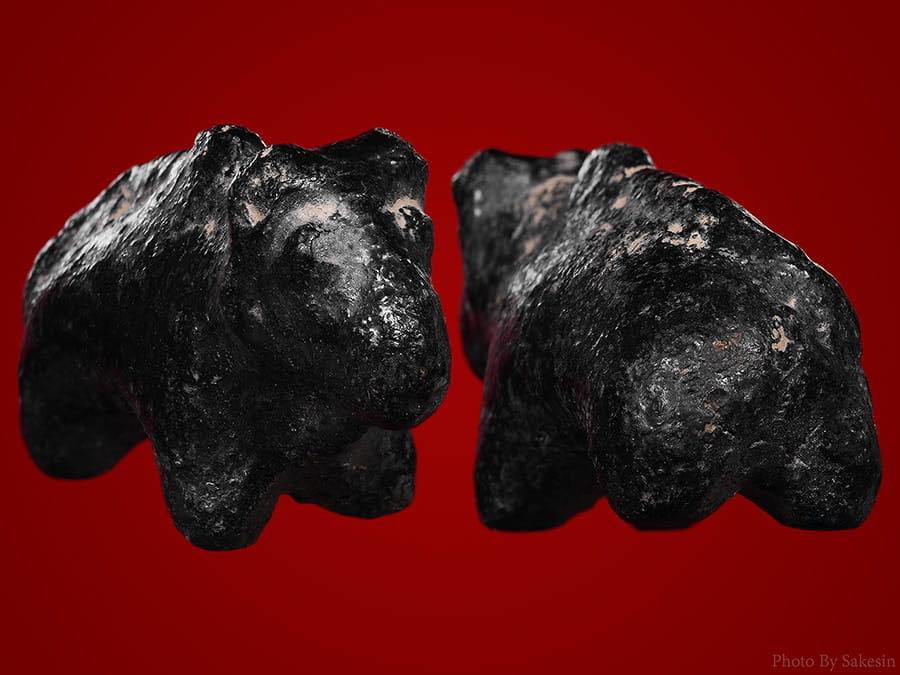 วัวธนูล้านนาเนื้อผงว่านยาลงรัก