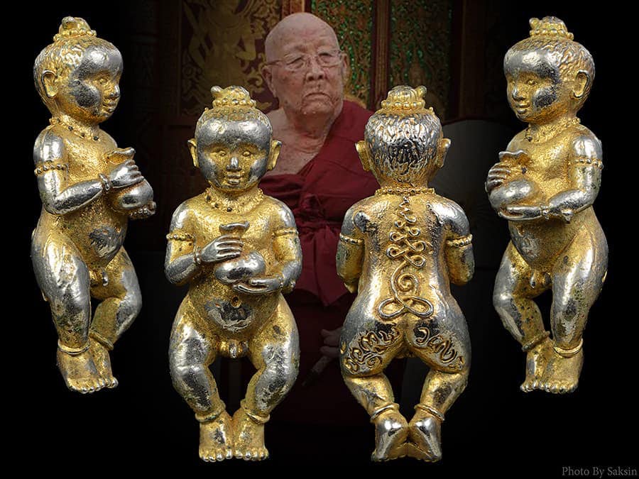 กุมารทองหลวงปู่ครูบาดวงดี วัดท่าจำปี จ.เชียงใหม่  รุ่น2 ปี 2518 