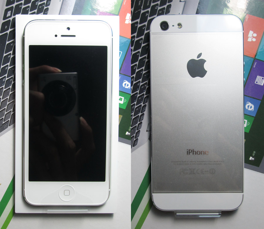เครื่องใหม่ครับ I PHONE 5 สีขาว ขนาด 16 GB เครื่องศูนย์AIS ประกัน1ปีอุปกรณ์ครบยกกล่องครับ